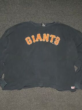 San Francisco giants mlb waffle thermal embroidered boxy shirt size 2xl
